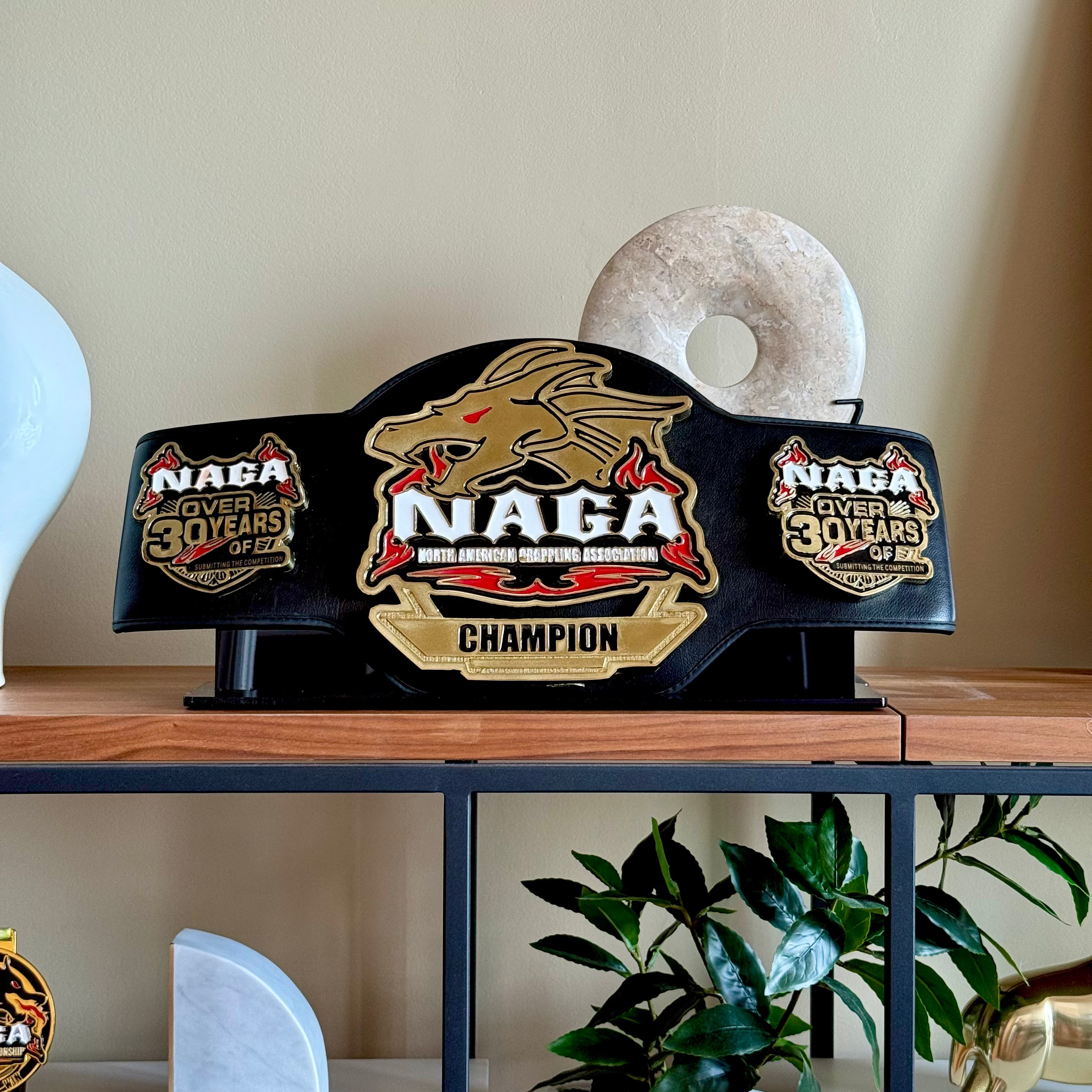 NAGA Championship Belt Display - Large