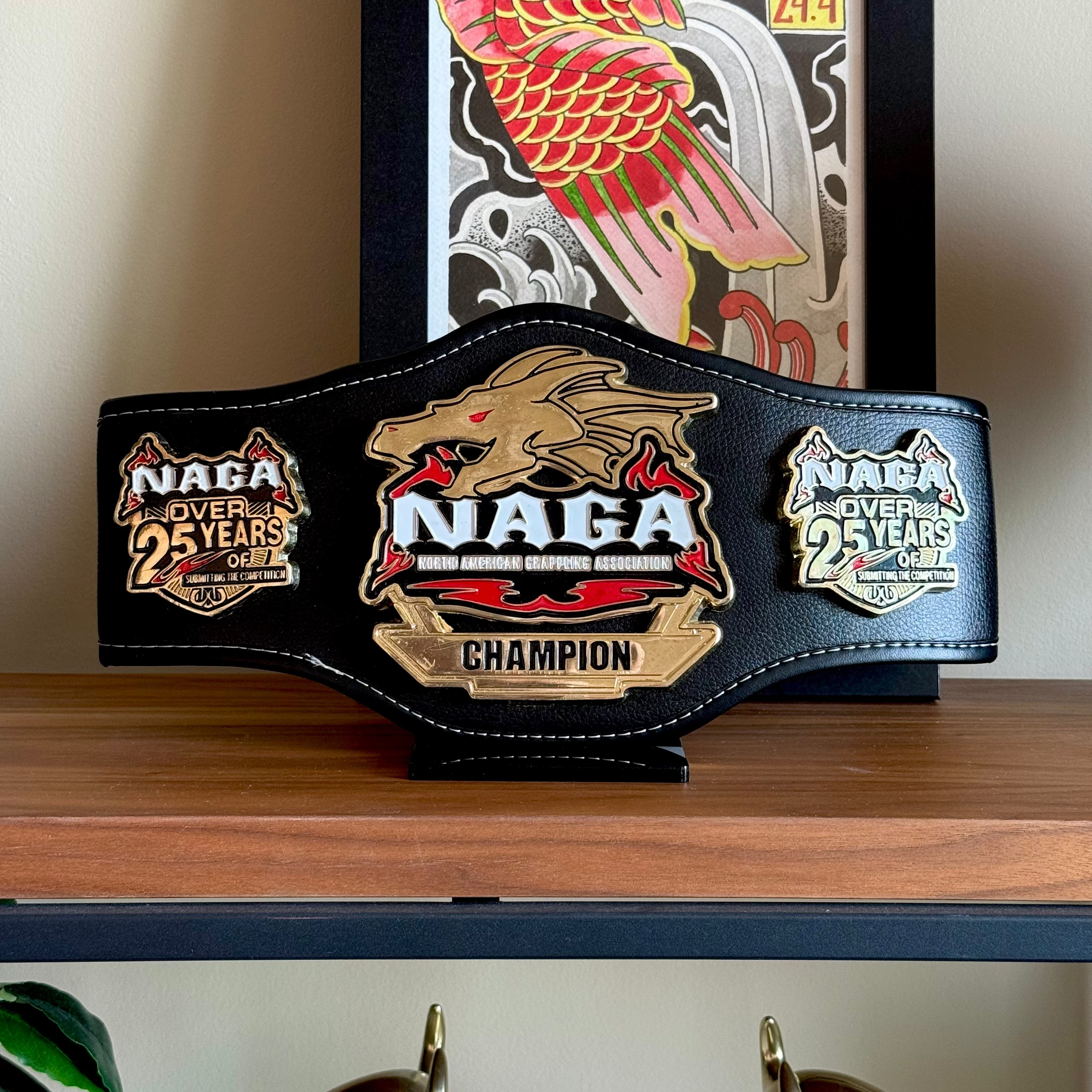 NAGA Championship Belt Display - Small